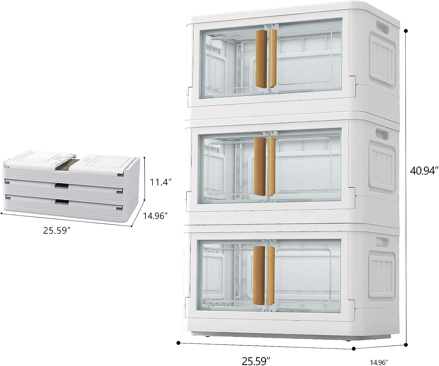 Professional title: "Set of 3 Large 78 Quart Plastic Storage Bins with Lids and Wheels for Home Organization"