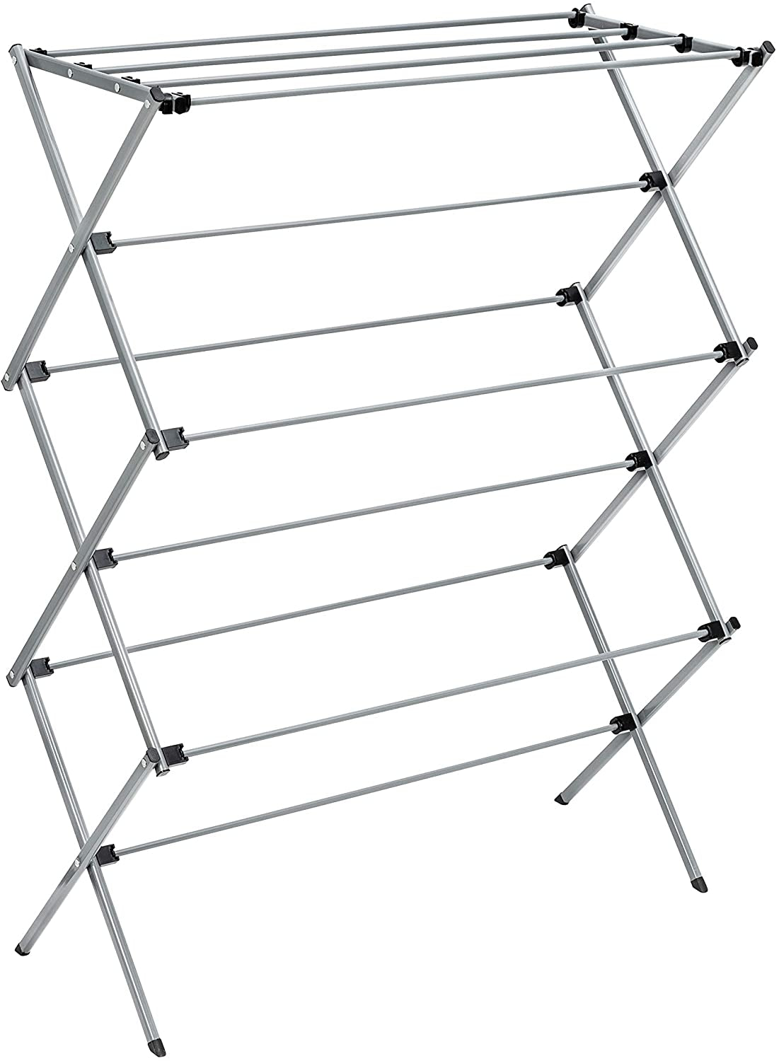 Honey Can Do Oversize Collapsible Clothes Drying Rack DRY-09066 Silver, 50 Lbs