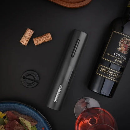 Electric Wine Opener with USB Charging - Automatic Corkscrew for Easy Wine Bottle Opening at Home