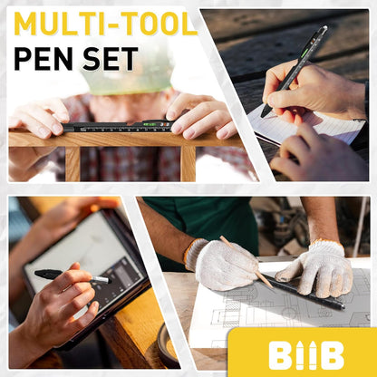 "Versatile 9-in-1 Multitool Pen: Thoughtful Gifts for Men, Ideal Stocking Stuffers for Adults, Perfect Christmas Presents for Men Who Possess Everything, Dad Gifts for Him, Mens Gifts for Grandpa, Husband, and Gadgets for Men"