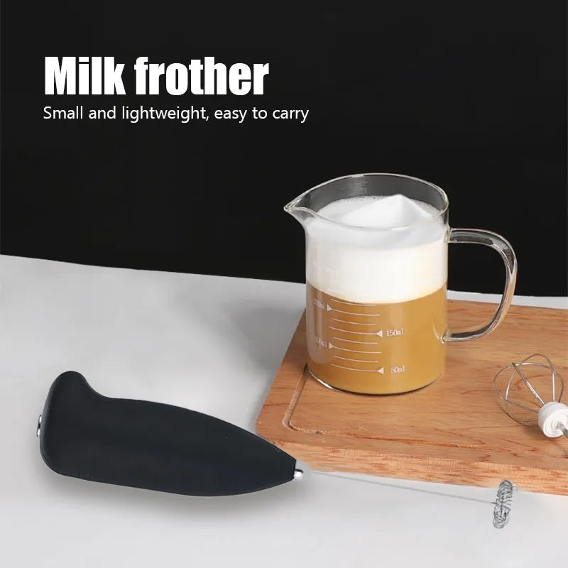 Handheld Electric Milk Frother for Coffee, Eggs, and Cappuccinos - Portable Blender and Kitchen Whisk