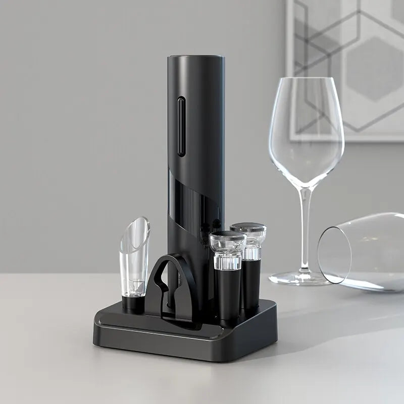 Electric Wine Opener with USB Charging - Automatic Corkscrew for Easy Wine Bottle Opening at Home